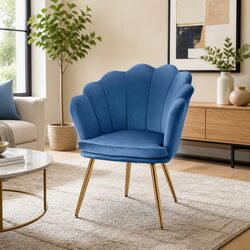 Stylish Navy Velvet Armchair to Enhance Your Living Space