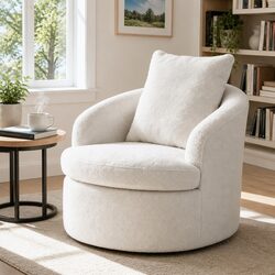 Stylish Round Swivel Armchair for Your Living Space
