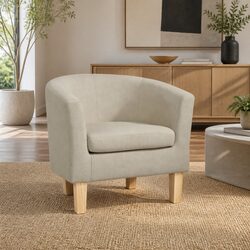 Stylish Beige Tub Chair for Elegant Spaces