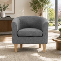 Lounge in Style with Our Grey Armchair Tub Chair