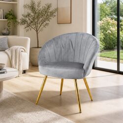Enhance Your Living Space with a Velvet Grey Armchair