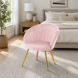 Stylish Pink Velvet Armchair for Modern Living Spaces