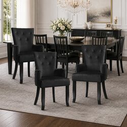 Elevate Your Dining Space with 4 Velvet Armchairs