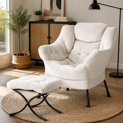 Elegant Accent Chair with Ottoman for Your Home