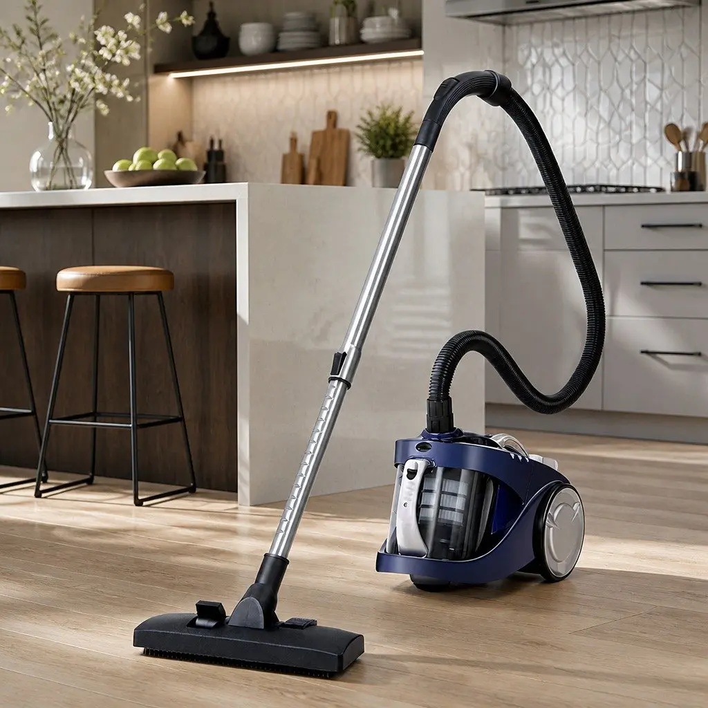 Bagless Stick Vacuum Cleaner 2200W Blue Multi-Cyclonic HEPA Filter