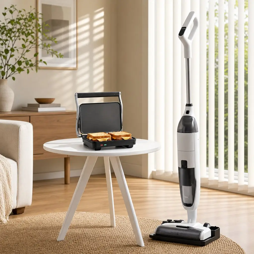 Cordless Vacuum Mop and Sandwich Press