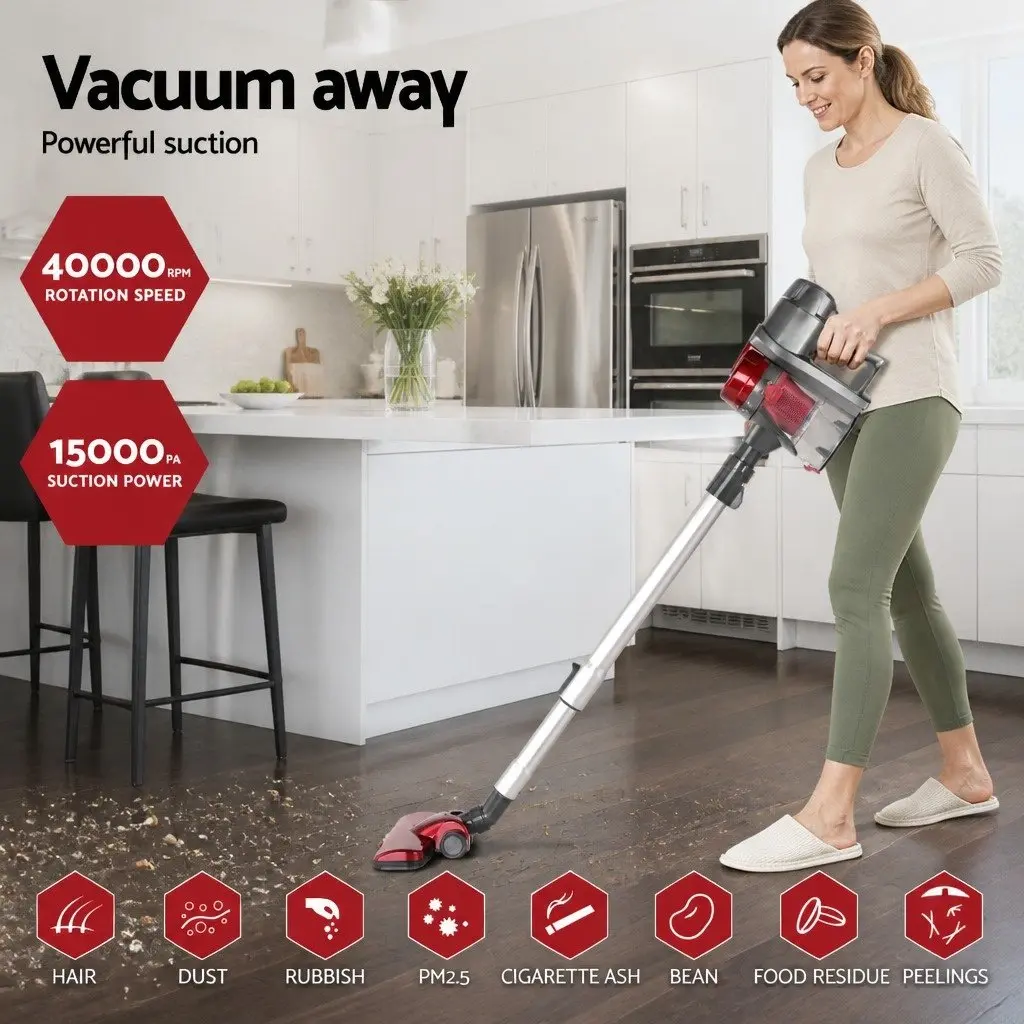 Stick Vacuum Cleaner Corded 450W Lightweight Convertible with Pivoting Head