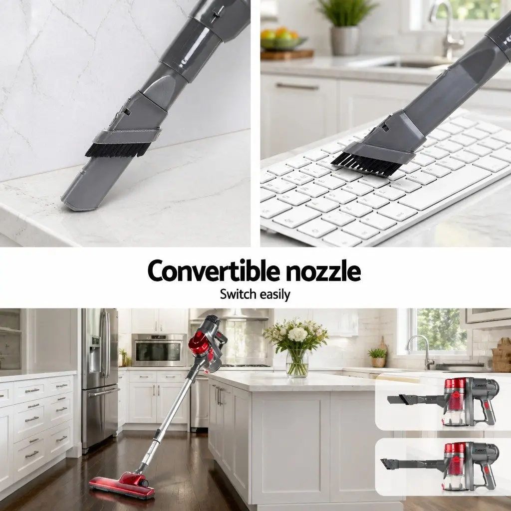 Stick Vacuum Cleaner Corded 450W Lightweight Convertible with Pivoting Head