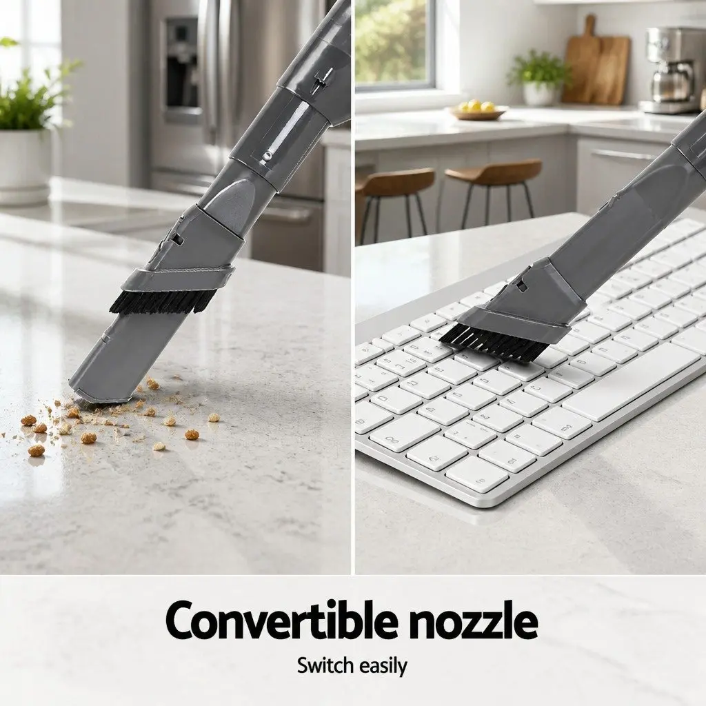 Cordless Stick Vacuum Cleaner 150W Lightweight 2-in-1 Bagless Purple