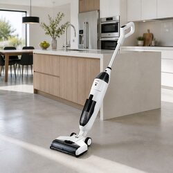 Wet Dry Stick Vacuum Cleaner 200W Cordless Lightweight Hard Floor Mop Wash