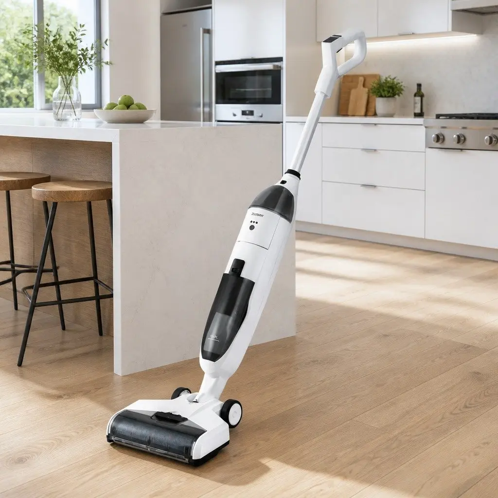 Wet Dry Vacuum Cleaner 200W Cordless Lightweight One-Step Cleaning for Hard Floors