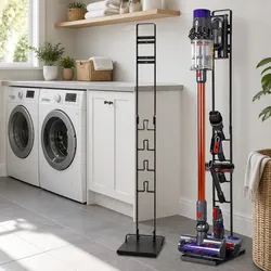 Freestanding Handstick Vacuum Cleaner Stand Tower Storage Organizer Black