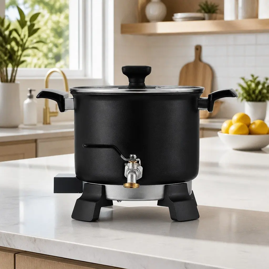 5L Wax Melter Electric Melting Pot 1200W Quick Pour Spout Black