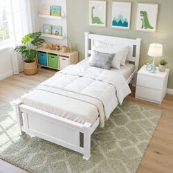 Elevate Your Bedroom with Stylish Bed Frame and Table Set
