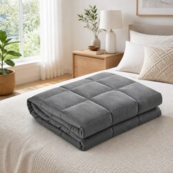 Transform Your Sleep with a 5KG Grey Weighted Blanket