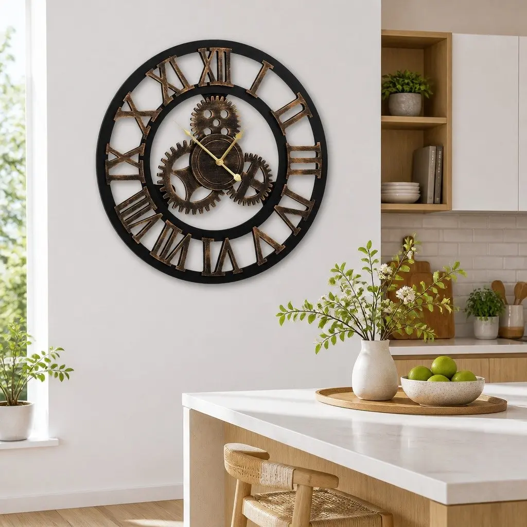Retro Steampunk Wall Clock