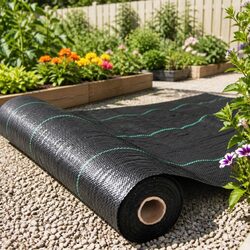 Weed Control Mat 1.83m x 30m Woven Fabric Black Garden Weedmat Landscaping