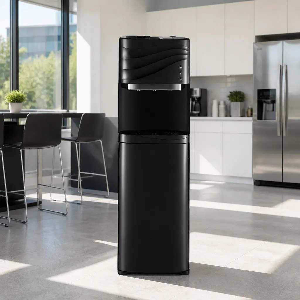 Water Cooler Dispenser Bottom Load Black Electronic Cooling Hot Cold Warm Water