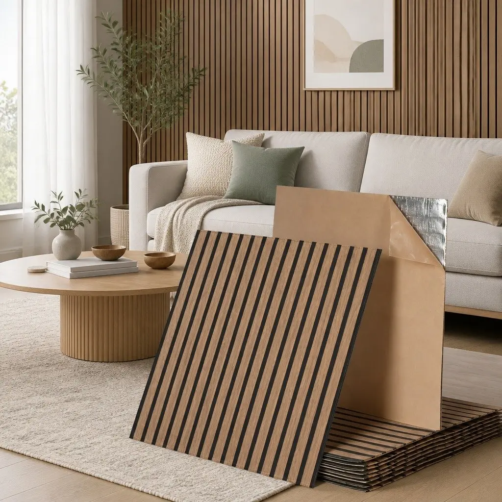Self Adhesive Wall Panels 68x68cm Brown Peel and Stick Tiles