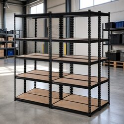 4x1.8M 5-Tier Garage Shelving Unit Storage Rack Heavy Duty Warehouse Pallet