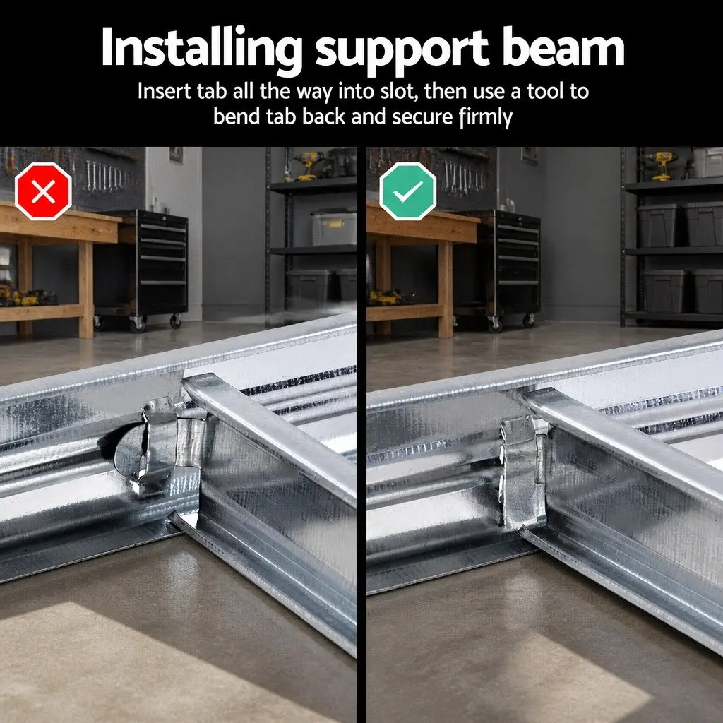 Storage Shelf Rack 3x1.8M Heavy-Duty Adjustable Beams Metal Racking Unit Silver