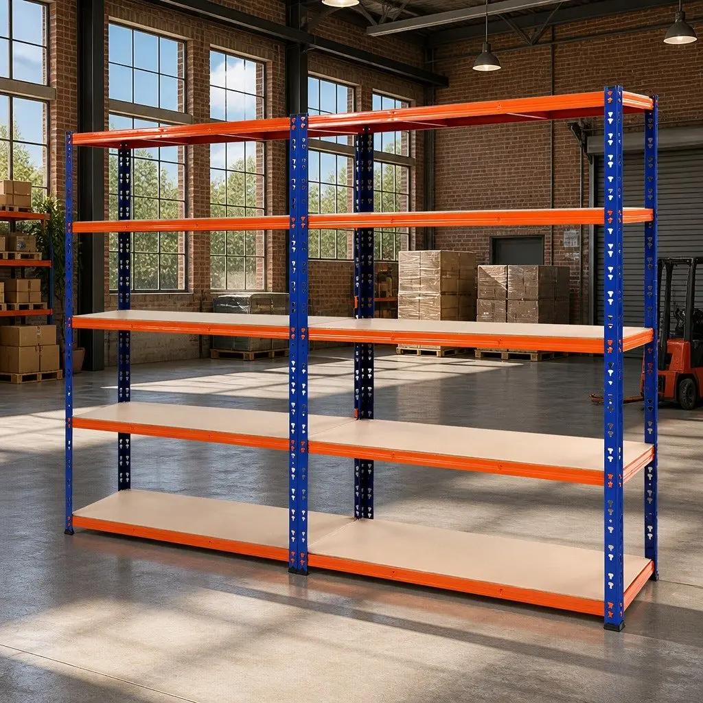 Garage Storage Rack Shelving Unit 2.4m Industrial Warehouse Pallet Racking