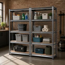 Organize Your Space with 2x1.5M Steel 5-Tier Shelf Rack