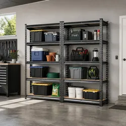 Storage Shelving Rack 2x1.5M Garage Warehouse Racking Unit Steel Shelf System