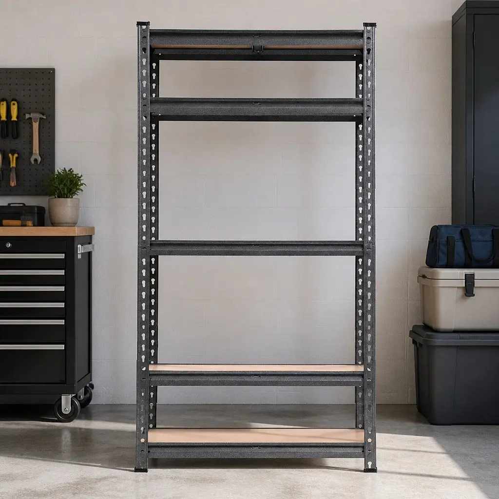 Storage Shelf Rack 3x1.5M Heavy-Duty Steel Adjustable Beams Wall Mounted Shelving