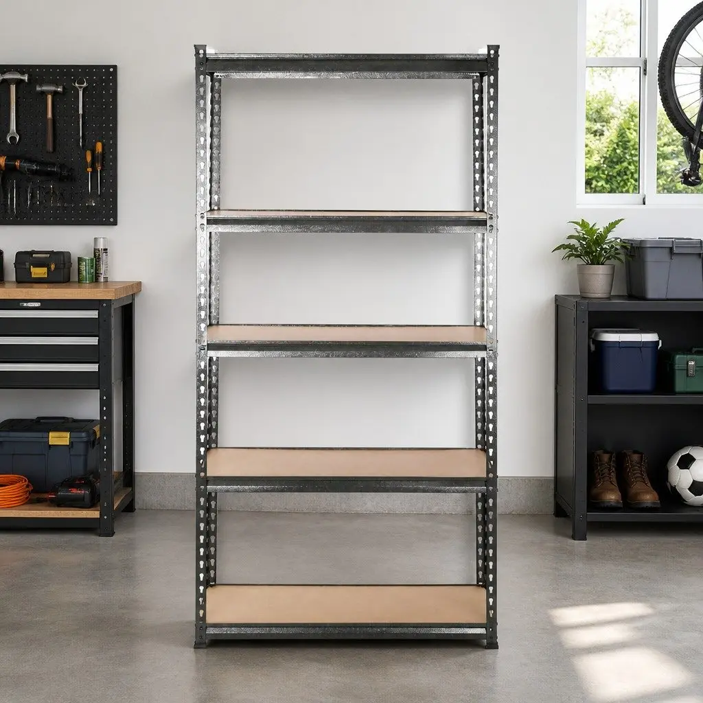 Garage Shelving Unit 6X1.5M Adjustable Anti-Rust Steel Storage Rack with Boltless Assembly