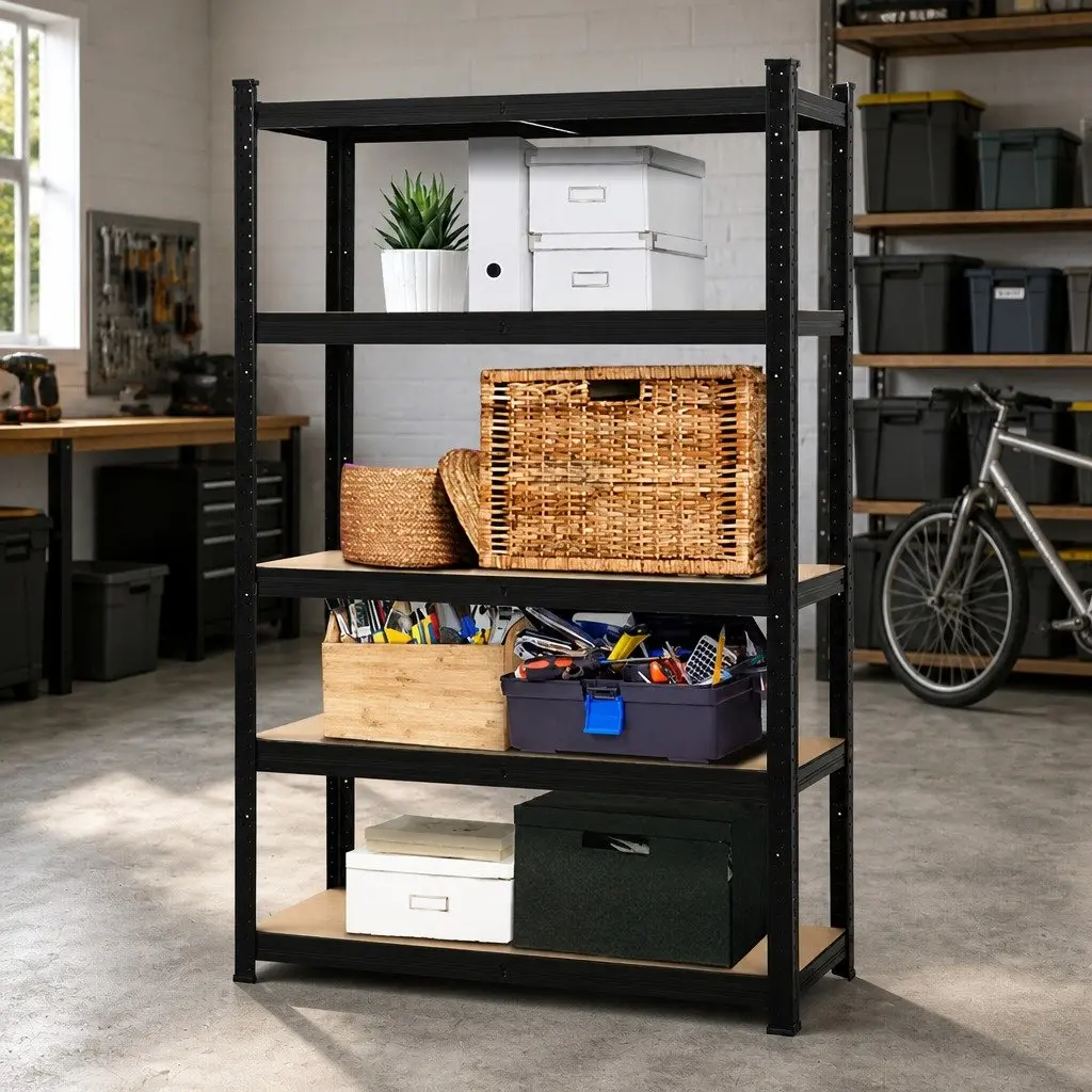 Warehouse Racking Shelving Unit 1.8M Adjustable Boltless Steel Storage Rack