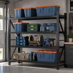 Garage Storage Shelving Unit 2M x 1.8M Heavy Duty Industrial Warehouse Rack