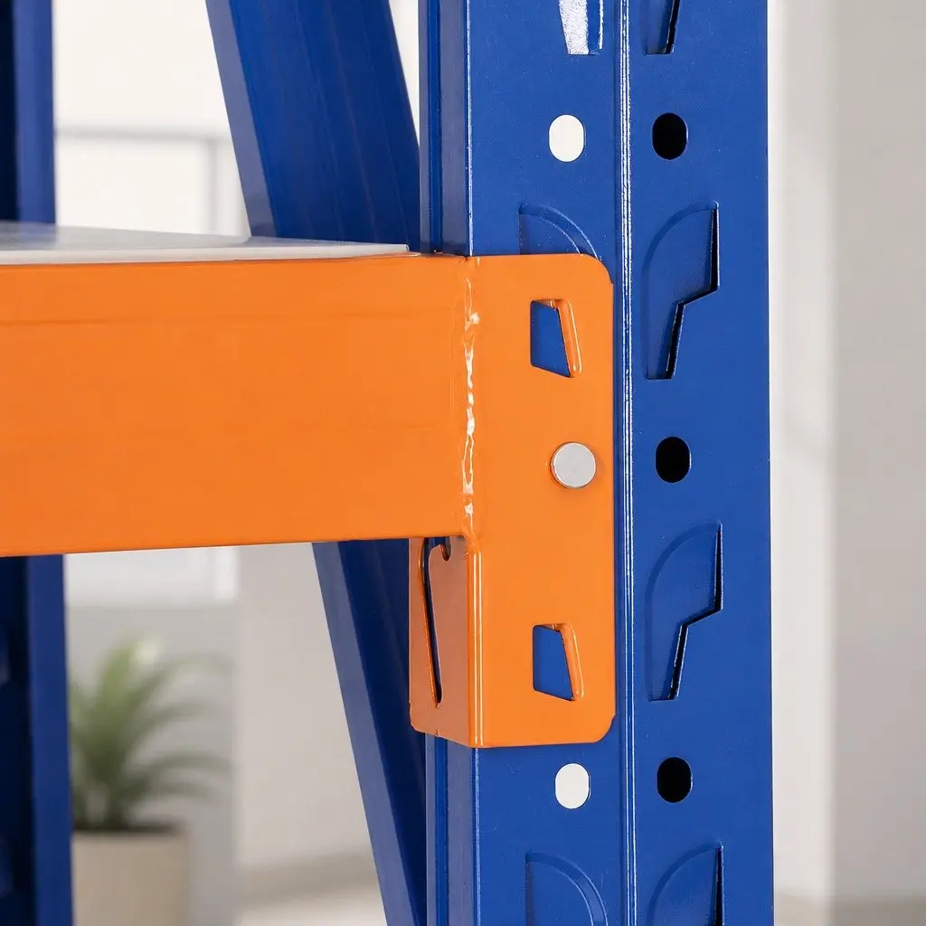 Garage Shelving Unit 2.4M x 2M Heavy Duty Adjustable Steel Storage Rack Blue