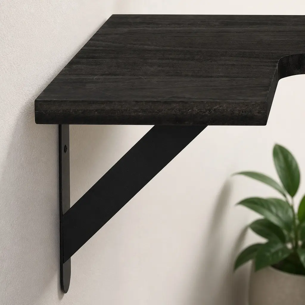 Corner Floating Shelves 3 Piece L-Shaped Wall-Mounted Storage for Kitchen Living Room