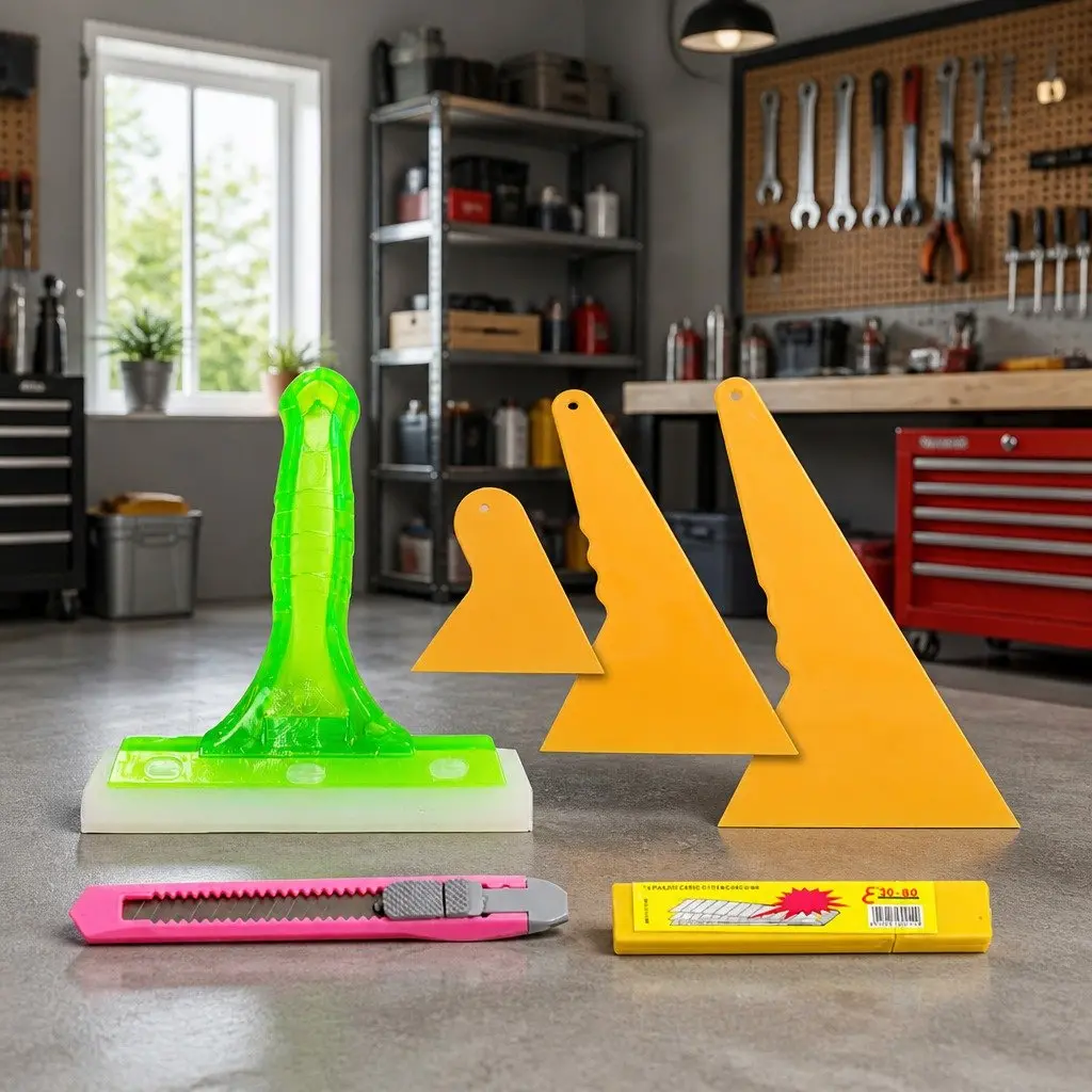 Window Tint Film Application Tool Kit 5 Piece Squeegee Scraper Set