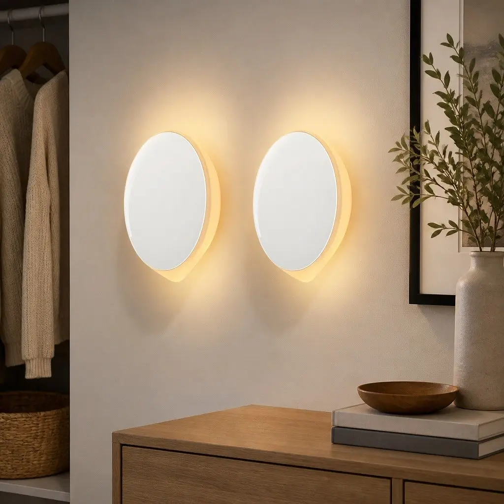 Motion Sensor Night Light USB-C Rechargeable Magnetic Mount 2 Pack