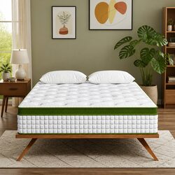 Queen Hybrid Mattress with Cooling Memory Foam for Better Sleep