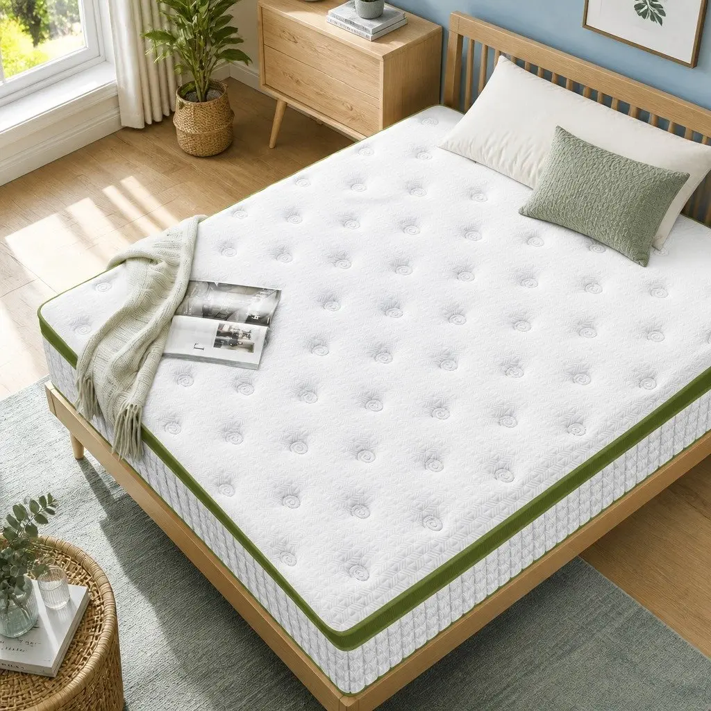 Queen Hybrid Mattress 30cm Gel Memory Foam 5 Zone Pocket Spring Cooling Medium Firm