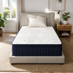 King Single Mattress 34cm Medium Soft Pocket Spring Gel Memory Foam Tencel