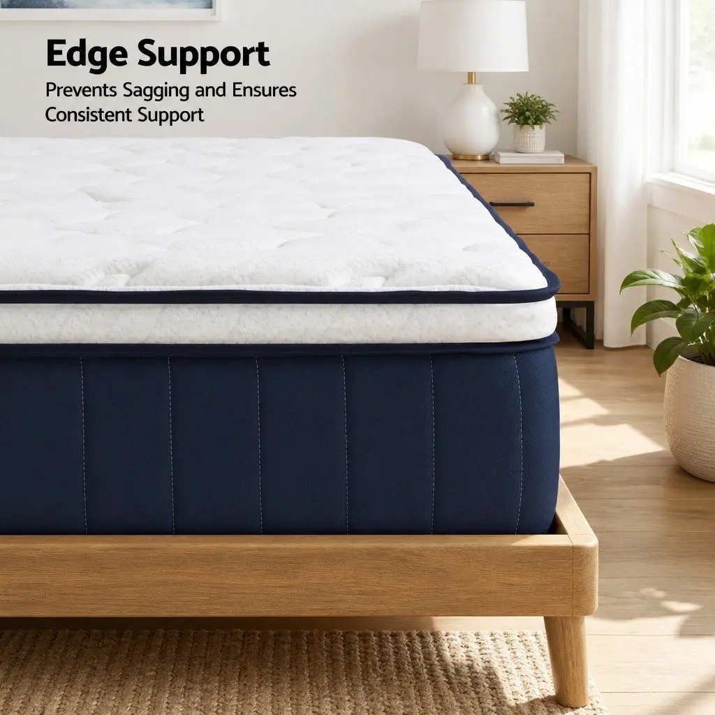 Single Mattress 30cm Medium Firm Pocket Spring Latex Lumbar Support