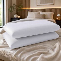 Set of 2 Queen Memory Foam Pillows for Enhanced Comfort