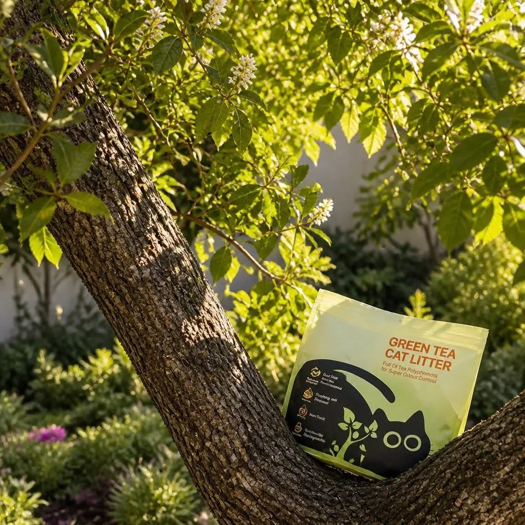 Cat Litter 7.5kg Clumping Natural Flushable Dust Free Green Tea