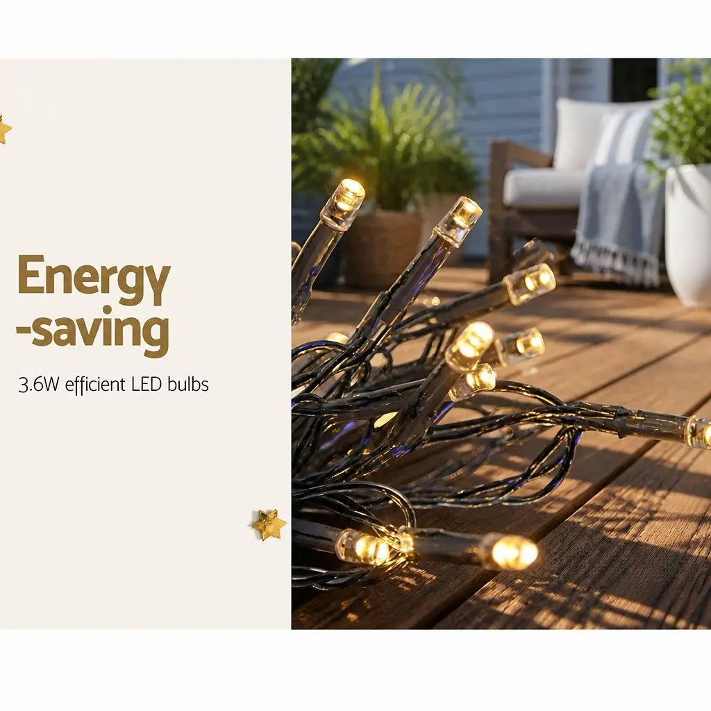 Curtain Light 6M x 3M Warm White 600 LED Indoor Outdoor Christmas
