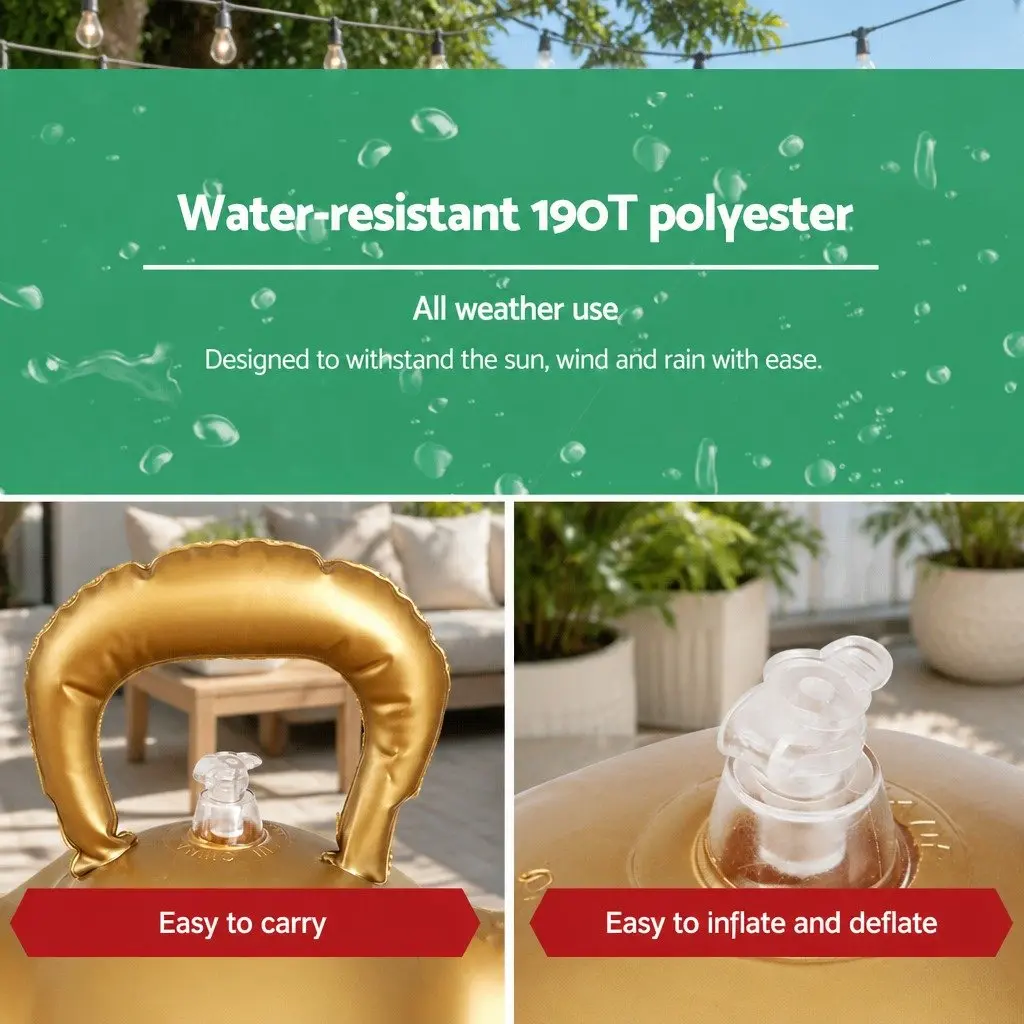 Christmas Inflatable Ball Bauble 60cm Water-Repellent UV-Resistant Outdoor Indoor Decoration