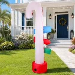 Enhance Your Holiday Space with 2.4M Candy Pole Inflatable