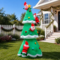 Enhance Your Holiday Decor with This 5M Inflatable Santa Tree