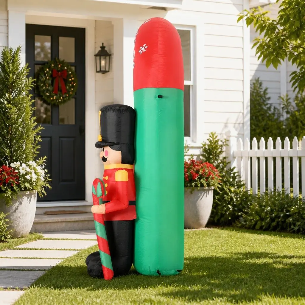 Christmas Inflatable Nutcracker Archway 3M LED Illuminated Holiday Outdoor