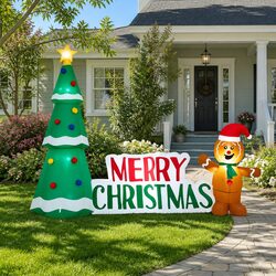 Transform Your Holiday Space with a 2.4m Inflatable Gingerbread Man
