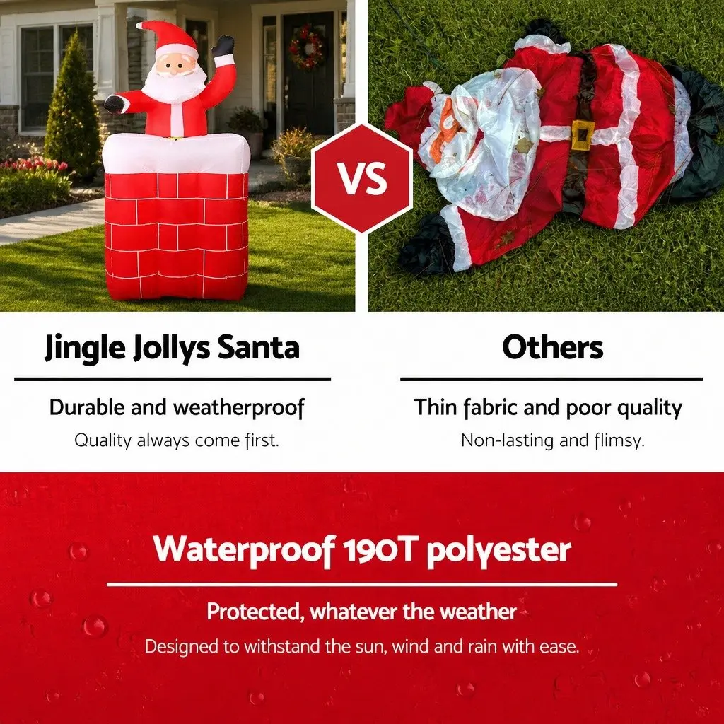 Christmas Inflatable Decoration 1.8M LED Illuminated Indoor Outdoor