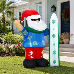 Festive 1.6M Inflatable Santa for Holiday Cheer